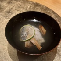 鮨割烹 流 - はもと松茸のお椀