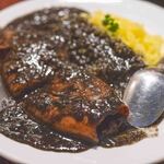 すぺいん亭 - 2024.9 バスク名物 イカの墨煮 サフランライス添え ランチ ラマンチャの華（2,500円）