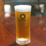 すぺいん亭 - 2024.9 生ビール（600円）サッポロ黒ラベル