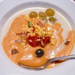 すぺいん亭 - 2024.9 葡萄入り2色のガスパチョ