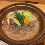 料亭 やまさ旅館 - 鍋の出来栄えサイコーすぎ。