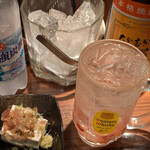 海の家 あそなる～ - ボトル入れて炭酸500mlと梅干し1個というスタイル