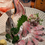 海の家 あそなる～ - 豪華かっ！鯵を刺し＆たたきのハーフ＆ハーフで♡♡