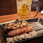 海の家 あそなる～ - 焼き鳥は全種で頼むのが吉☆