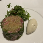 現代茶寮 銀座風月堂 - 翡翠緑ナス　鮪頭肉