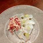 CIVIDALE - スズキ？だったかな‥夫の前菜カルパッチョ