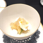 クイントカント - ババ　桃のコンポート、梅酒ゼリーetc