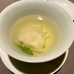 茶禅華 - 雉雲呑湯 きじの雲呑スープ