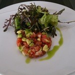 レストラン グースト - 2014年4月のランチの前菜　マグロとアボカドのタルタル