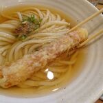 切麦や 甚六 - 冷かけうどん（特盛）、親子ちくわ天1,400円