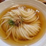 切麦や 甚六 - 冷かけうどん（特盛）、親子ちくわ天1,400円