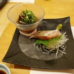 天ぷら処 こさか - カツオのたたき、鯛の刺身