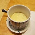 天ぷら処 こさか - お通しのコーンたっぷりの茶碗蒸し