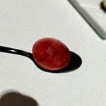 Restaurant KEI - 梅酒と紫蘇のソルベでお口取り。
      いいなりホッとする。