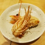 天ぷら処 こさか - 海老の天ぷらの頭