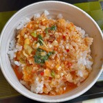 MegAiba - ごはんに担々麺スープを投入して雑炊風に