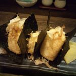 縁家 - 2014.4. 味噌おにぎり　チビの分もサービスで♪