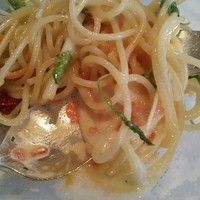 リストランテASO - 水ダコのスパゲッティ・レフォールのアクセント、複雑な味のソースのパスタ