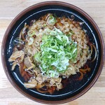 まるかつ - 天ぷらそば ¥450＊かしわ ¥80