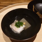 温石 - 白甘鯛と冬瓜､蔓菜､柚子