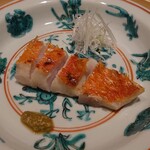 温石 - 金目鯛の鱗焼き､実山椒醤油
