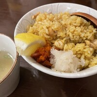 里葉亭 - 15ドライカレーと鶏スープ