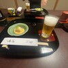 鰻亭 - お通しと瓶ビール