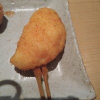 串揚げ 依知川 - 蓮根海老すり身詰め