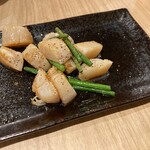 お好み焼き 遊人里 - ホタテバター焼き