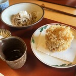 ろあん松田 - 蕎麦、辛み大根、桜エビかき揚げ