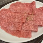 大衆焼肉 大山 - ミスジ　塩　1,480円