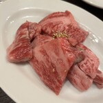 大衆焼肉 大山 - 中落ちカルビ　980円
