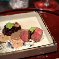 割烹 いわき - 四万十麦酒牛炭火焼き