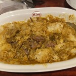 欧風カレー ボンディ - お肉をほぐしてみました　※お肉は少し硬いです