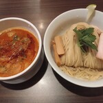 人力俥 - つけそば 海老担々麺（大盛）