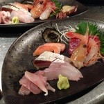居酒屋　こいさん - お任せコースの中のお刺身です。