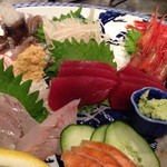 居酒屋　こいさん - とある日のお刺身盛り合わせ三人前です。