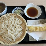 こぶし - 鴨汁うどんの海老フライトッピング
