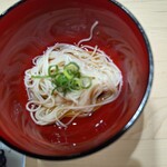 定食 1・2・3 - からあげ定食(6個)の素麺