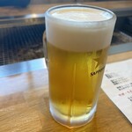 炉ばた ちどり - とりあえず、生ビール　700円