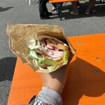 メゾンブルトンヌ　ガレット屋 - ハムシーザートマトサラダガレット　1,200円