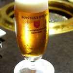 仙台牛焼肉 花牛 - 甥っ子の生ビ♬