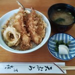 天布良 万喜 - ｻｰﾋﾞｽ天丼1400円