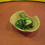 千松しま - つるむらさき胡麻和え。