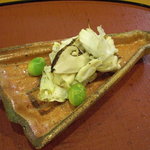 千松しま - 焼き蟹、松茸、銀杏。