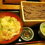 今日亭 - 料理写真:日替わり（海老カツ丼＆そば大盛り）