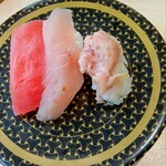 はま寿司 - 鮪3種盛りです〜♥
