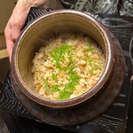 菊乃井 - 海老と栗の炊き込みご飯