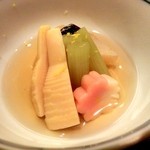 帰燕 - 新筍、ふろふきカブ、ふき、桜麩