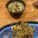 いまむら - 白魚、ウドのかき揚げごはん